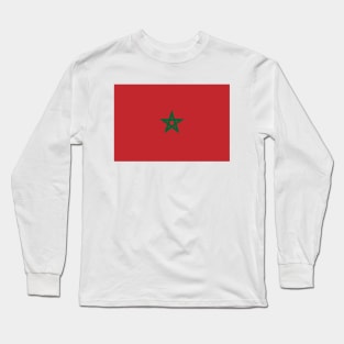 Flag of Morocco Long Sleeve T-Shirt